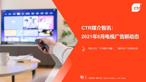 ctr 2021年8月電視廣告刊例花費(fèi)同比減少14.7